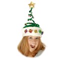 Deluxe Springy Christmas Tree Hat