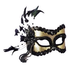 Black and Gold Carnival Mask