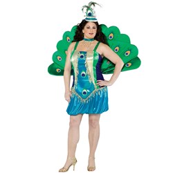 Peacock Plus Adult Costume
