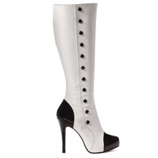 Buttons (Black/White) Adult Boots