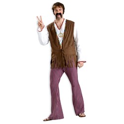 Striped Bell Bottom Pants Adult Costume