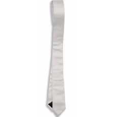 50's Skinny White Tie