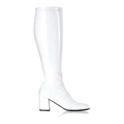 Gogo (White) Adult Boots – Wide Width