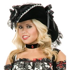 Adult Lacey Pirate Hat 