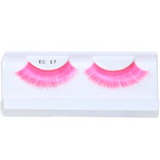 Pink Party Eyelashes with Case