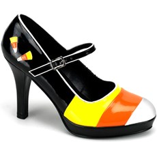 Candykorn High-Heel Adult Shoes