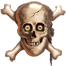 Skull and Cross Bones Shaped Jumbo 32