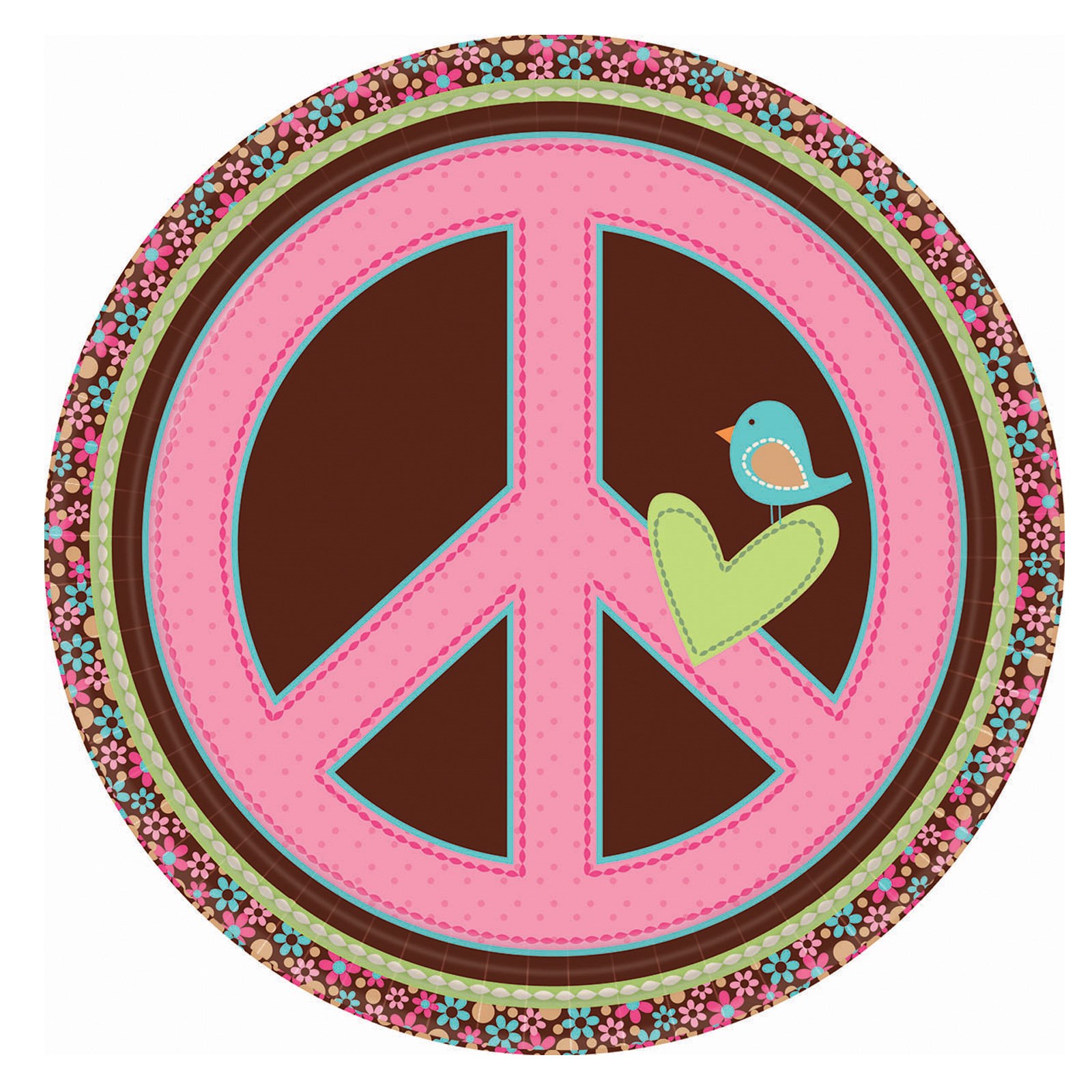 Hippie Chick Dinner Plates (8 count)