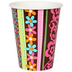 Hippie Chick 9 oz. Paper Cups (8 count)
