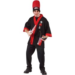Psycho Sushi Chef Adult Costume