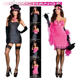 From Gangster To Gorgeous (Quick Change) Adult Costume
