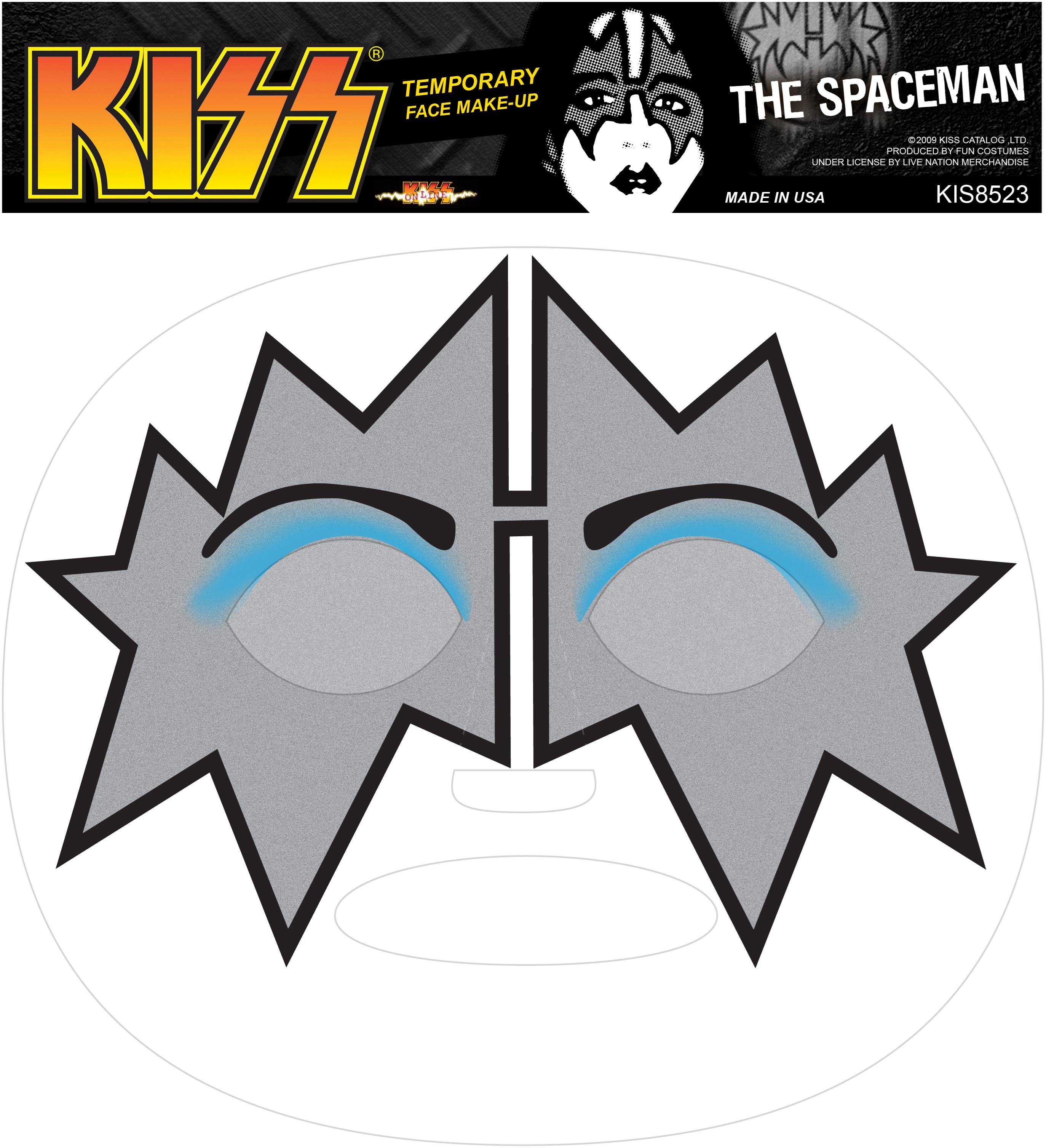 KISS – Spaceman Temporary Face Makeup
