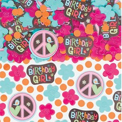 Hippie Chick Birthday Confetti
