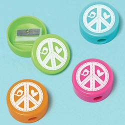 Hippie Chick Pencil Sharpeners Assorted (12 count)