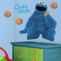 Cookie Monster Peel and Stick Giant Wall Decals