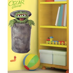 Oscar the Grouch Peel and Stick Giant Wall Decals