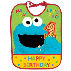 Sesame Street 1st  1st Birthday Bib