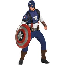 Captain America Halloween Costumes - Adult Mens Costume