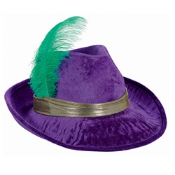Mardi Gras  Pimp Fedora Hat
