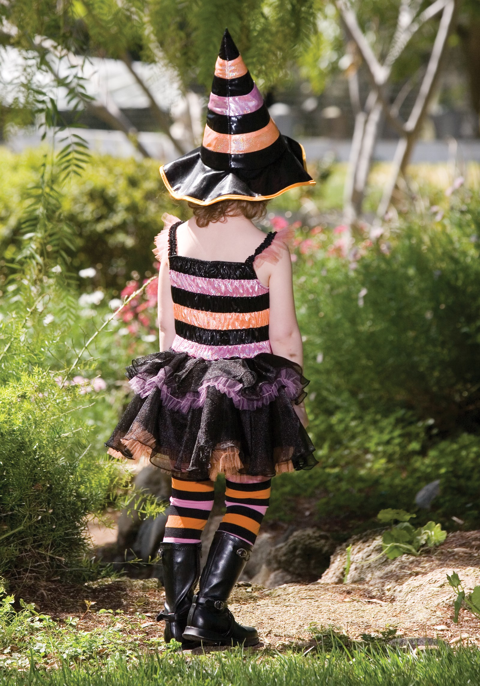 Alt. Image (1) - Striped Witch Child Costume