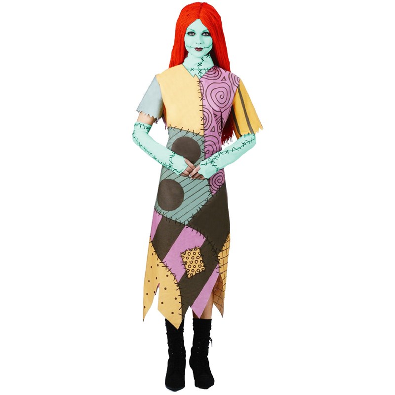The Nightmare Before Christmas Sally Adult Costume for the 2022 Costume season.