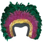 Mardi Gras Feather Headpiece