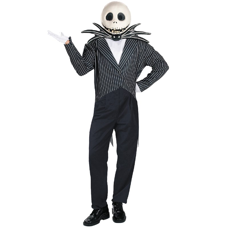 The Nightmare Before Christmas Jack Skellington Deluxe Adult Costume for the 2022 Costume season.
