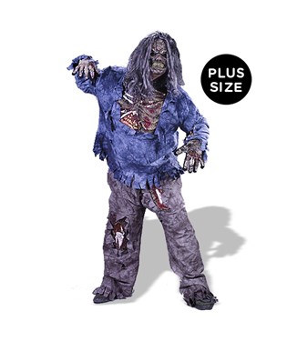 Complete Zombie Adult Plus Costume