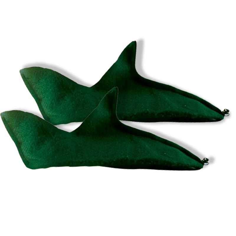 Green Felt Elf Shoes for the 2022 Costume season.