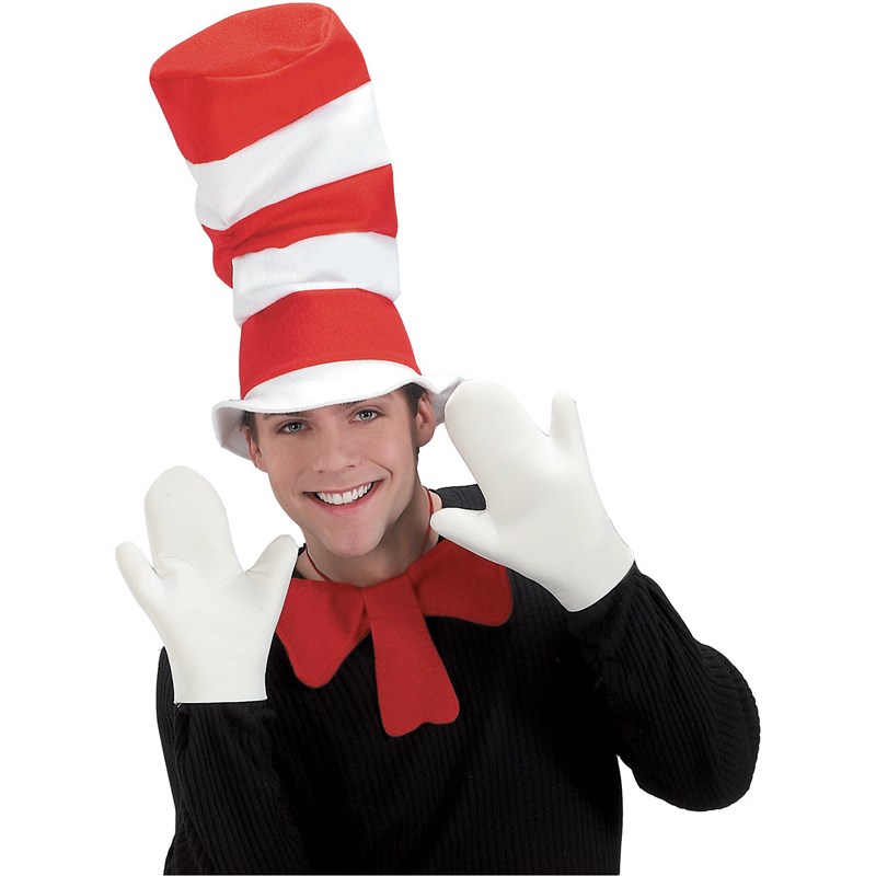 Dr. Seuss The Cat in the Hat Movie   The Cat in the Hat Mitts (Adult) for the 2022 Costume season.