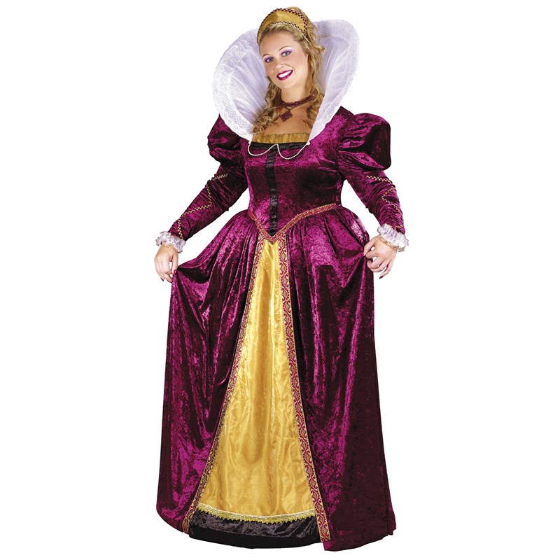 Elizabethan Queen Adult Plus Costume for the 2022 Costume season.
