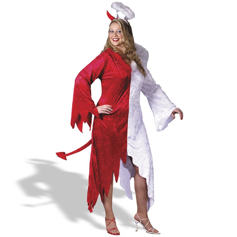 1 and 2 Devil, 1 and 2 Angel Adult Plus Costume for the 2022 Costume season.