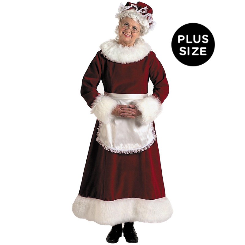 Mrs. Claus Dress Adult Plus Costume for the 2022 Costume season.