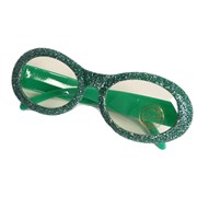 Green Glitter Glasses