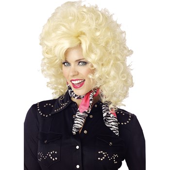 Country Western Wig Blonde Adult