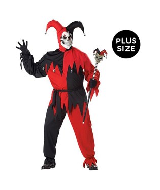 Vile Jester Adult Plus Costume