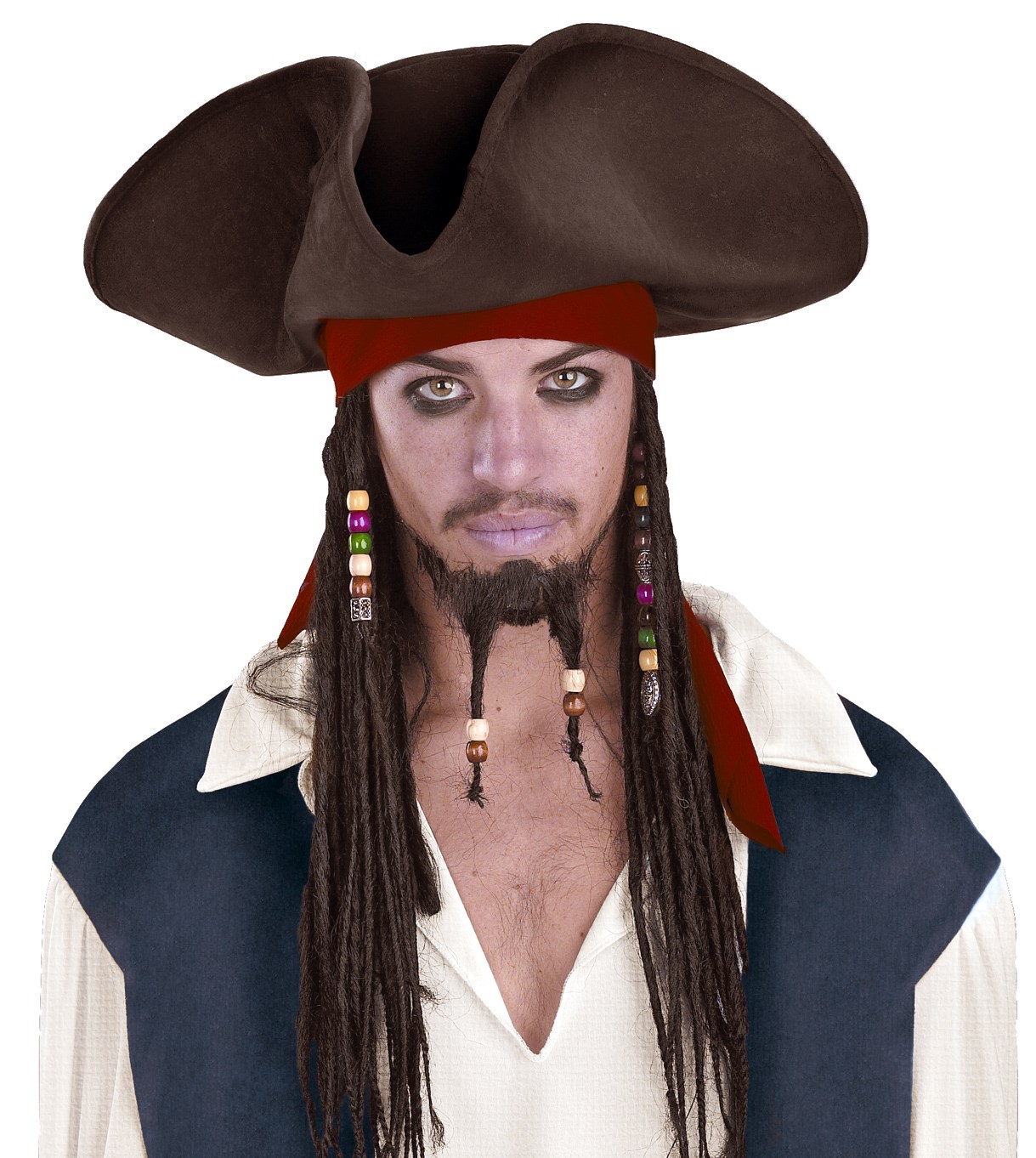 Pirates of the Caribbean – Jack Sparrow Pirate Hat With Beaded Braids