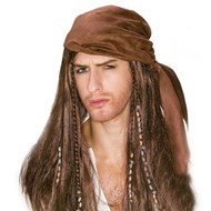 Caribbean Pirate Adult Wig