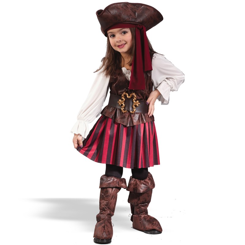 High Seas Buccaneer Girl Toddler Costume for the 2022 Costume season.