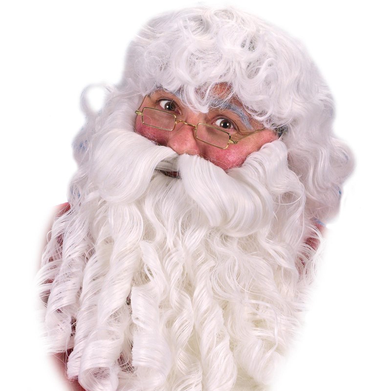 Deluxe Santa Wig, Beard and Eyebrows Set for the 2022 Costume season.