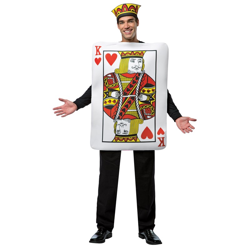 King of Hearts Deluxe Playing Card Adult Costume for the 2022 Costume season.