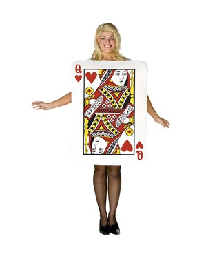 Queen of Hearts Deluxe Playing Card Adult Costume