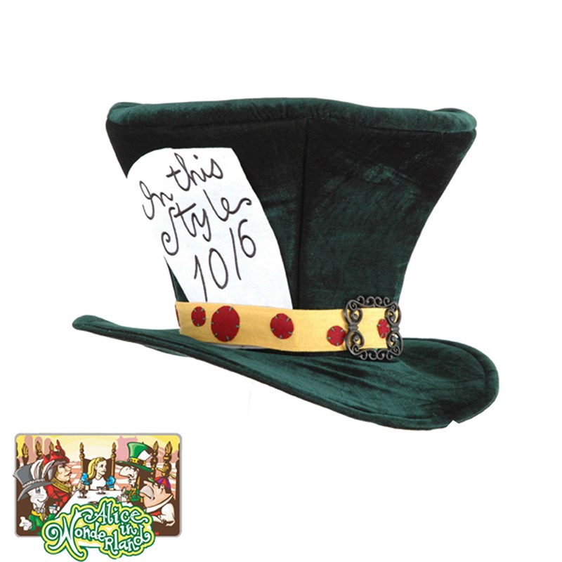 Alice In Wonderland   Classic Mad Hatter Hat for the 2022 Costume season.
