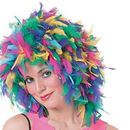 Feather Wig Multi-Color