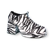 Zebra Platform Shoes Adult Small (8-9)