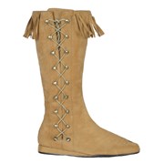 Indian Side Lace Boots Adult Medium (7-8)