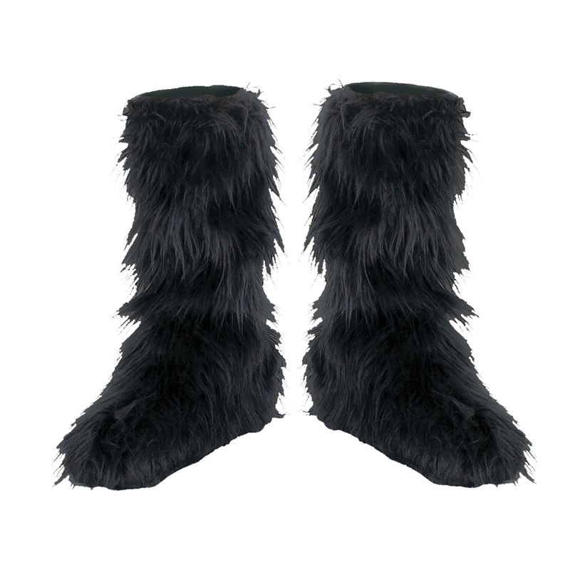 Fuzzy (Black) Child Boot Covers for the 2022 Costume season.