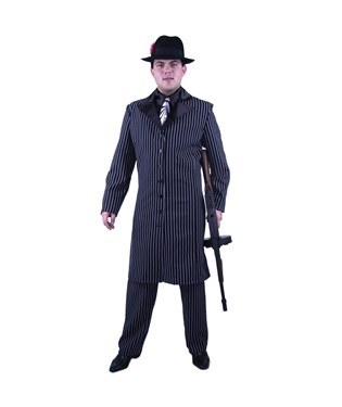Gangster Suit Long Jacket Adult Plus Costume