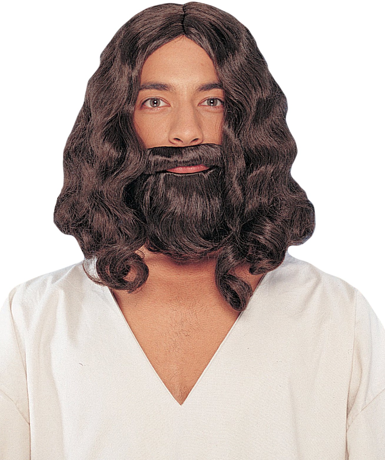 Biblical Brown Wig And Beard