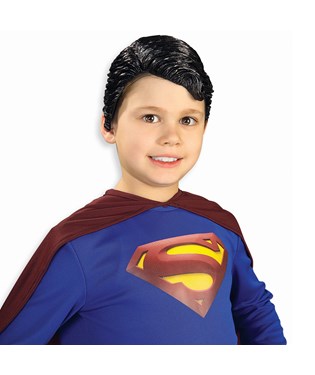 Superman Vinyl Wig Child
